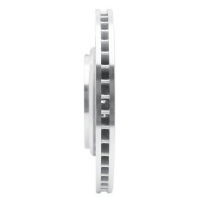 Acura MDX Brake Rotor (1) - Front Right - R1 Concepts - Drilled & Slotted - Silver - `14-`20